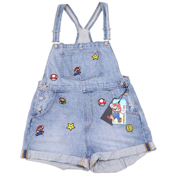 Levi's X Super Mario Brothers Vintage Shortalls Overalls XS